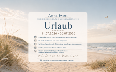Urlaub 11.07.2026 – 26.07.2026